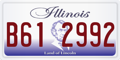 IL license plate B612992