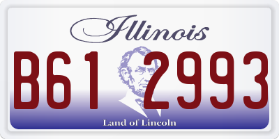 IL license plate B612993