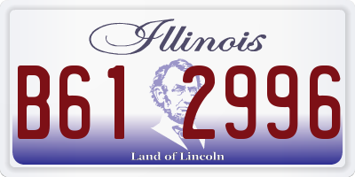 IL license plate B612996