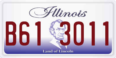 IL license plate B613011