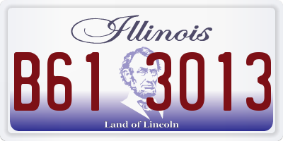 IL license plate B613013