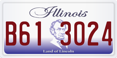 IL license plate B613024