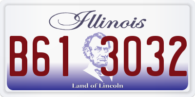 IL license plate B613032