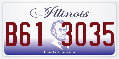 IL license plate B613035