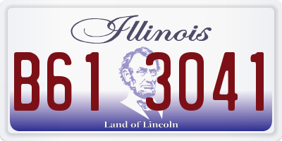 IL license plate B613041