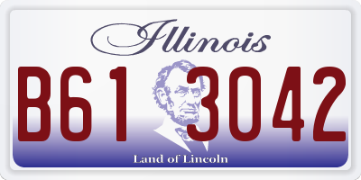 IL license plate B613042