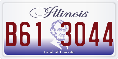 IL license plate B613044