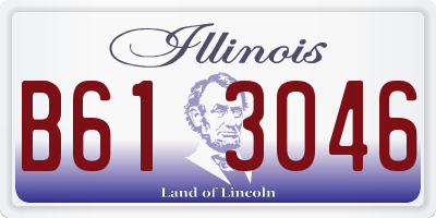 IL license plate B613046