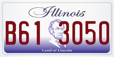 IL license plate B613050