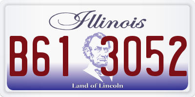 IL license plate B613052