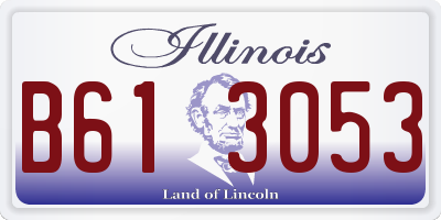IL license plate B613053