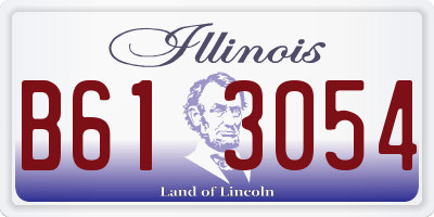 IL license plate B613054