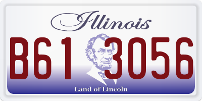 IL license plate B613056