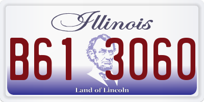 IL license plate B613060