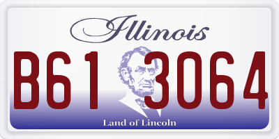 IL license plate B613064