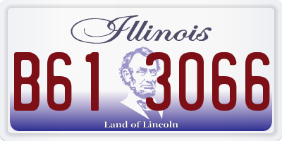 IL license plate B613066