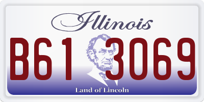 IL license plate B613069