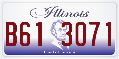IL license plate B613071