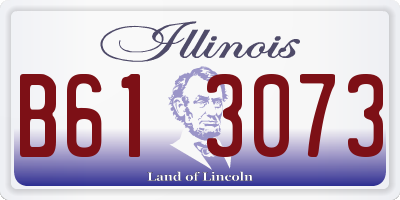 IL license plate B613073