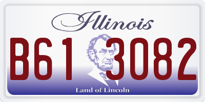 IL license plate B613082