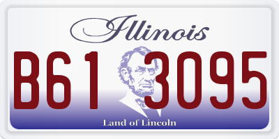 IL license plate B613095