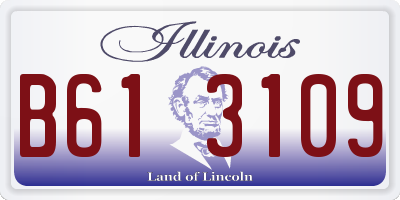 IL license plate B613109