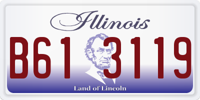 IL license plate B613119