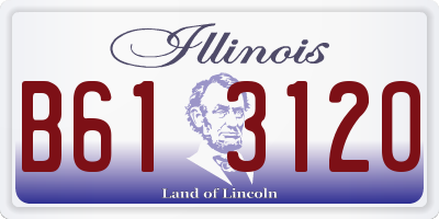 IL license plate B613120