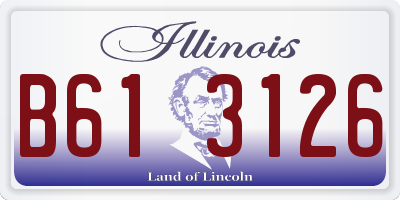 IL license plate B613126
