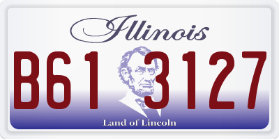 IL license plate B613127
