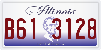 IL license plate B613128