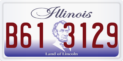 IL license plate B613129