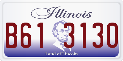 IL license plate B613130
