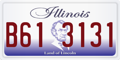 IL license plate B613131