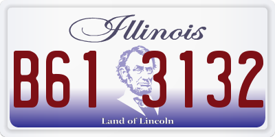 IL license plate B613132