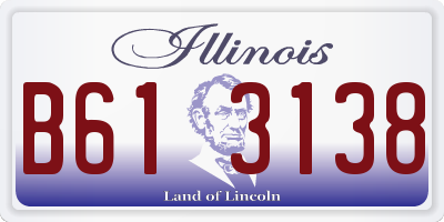 IL license plate B613138