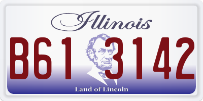 IL license plate B613142