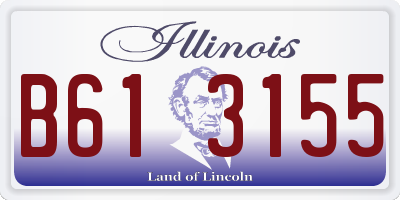 IL license plate B613155