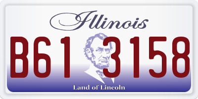 IL license plate B613158