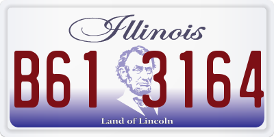 IL license plate B613164