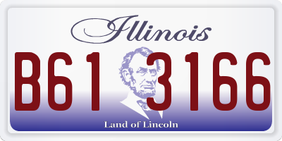 IL license plate B613166