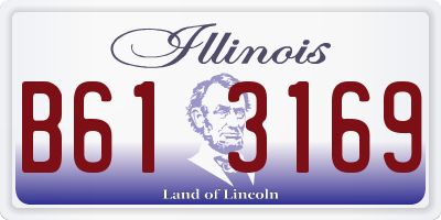 IL license plate B613169
