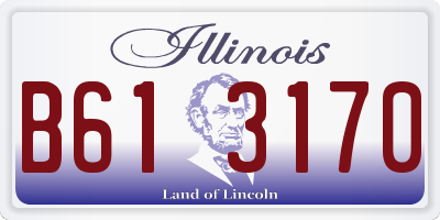 IL license plate B613170