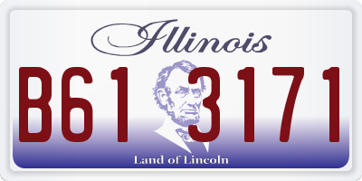 IL license plate B613171