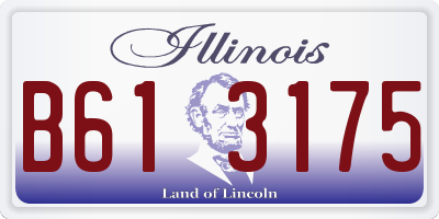 IL license plate B613175