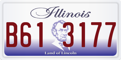 IL license plate B613177