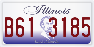 IL license plate B613185