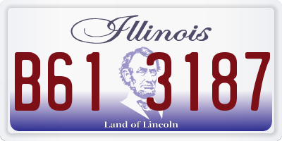 IL license plate B613187