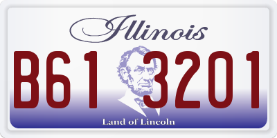 IL license plate B613201