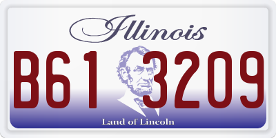 IL license plate B613209